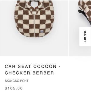 Checker Berber Car Seat Cocoon